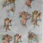 Angels and white doves rice paper for decoupage
