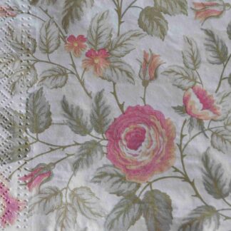 pale pink roses decoupage napkin