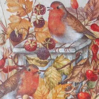 birds decoupage napkins