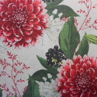dahlia decoupage paper napkins