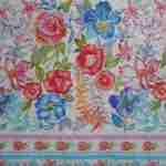 Red blue floral pattern decoupage napkins