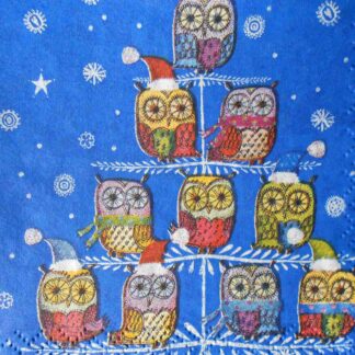 owls decoupage napkins