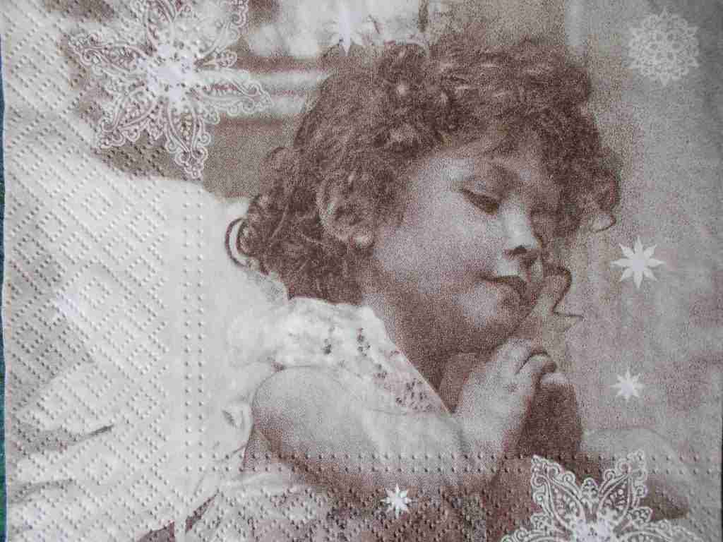 angel decoupage napkins
