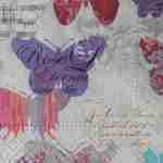 Purple red butterflies decoupage napkins