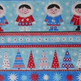 christmas children decoupage napkins