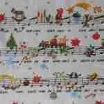 Christmas song music scores little ornaments decoupage napkins