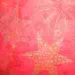 Gold red shining stars decoupage napkins