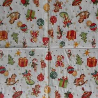 christmas toys decoupage napkins