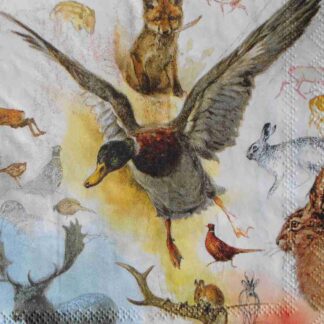 animals decoupage napkins