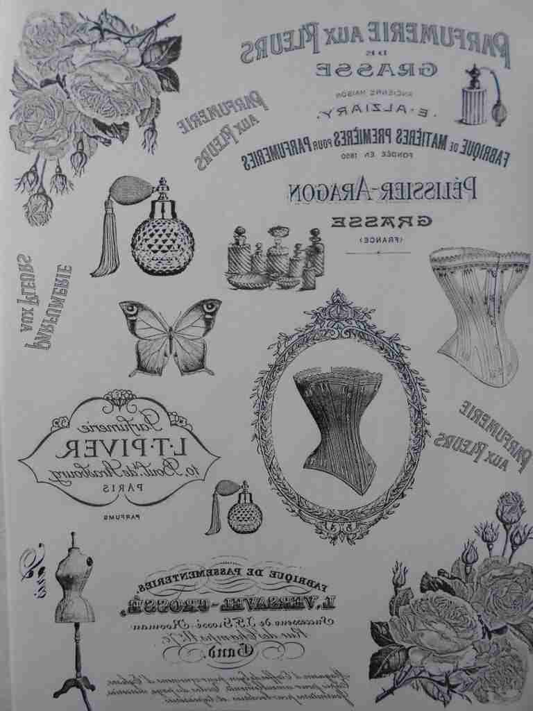 mirror transer image sheet of paper