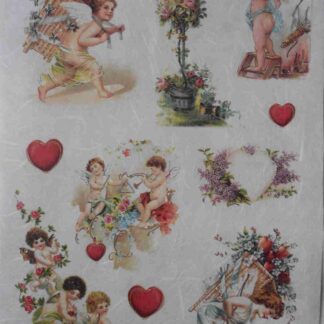 angels decoupage rice paper