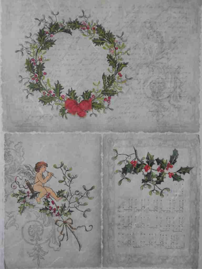 angel decoupage rice paper