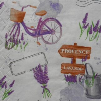 lavender decoupage napkins