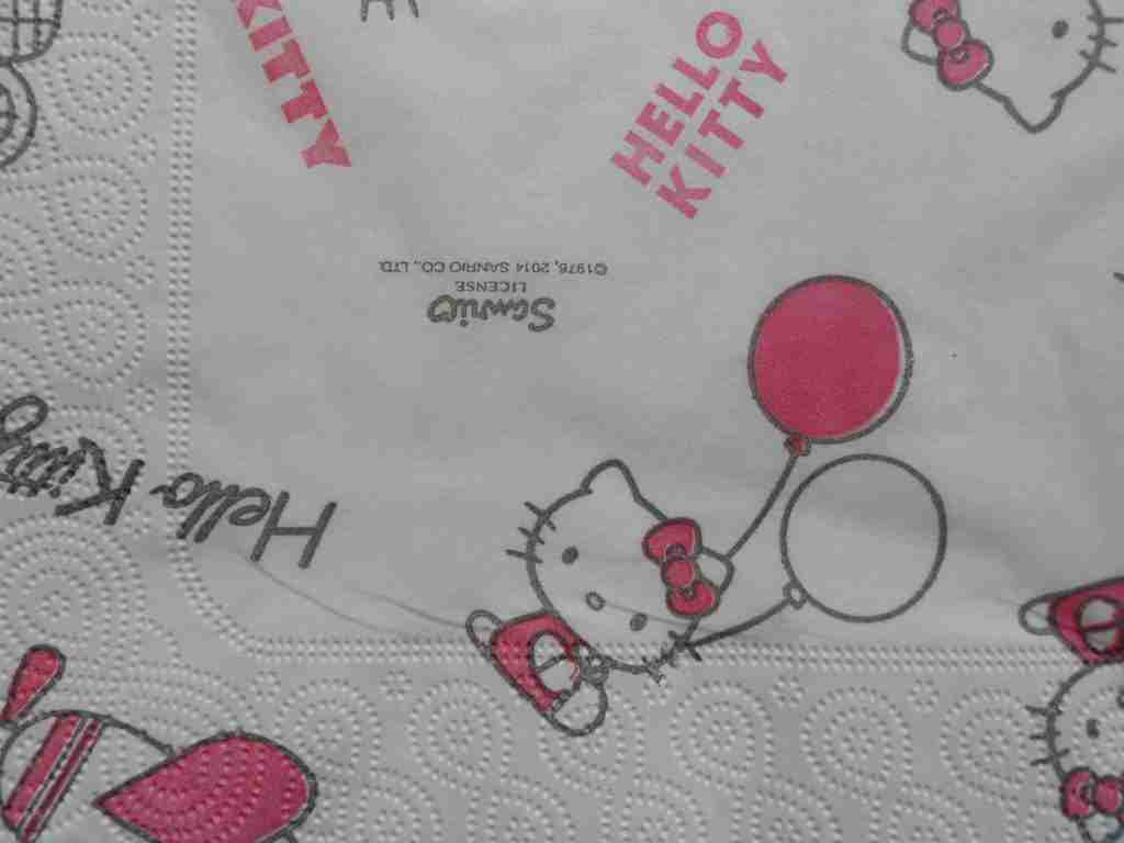 hello kitty decoupage napkins