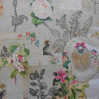 floral decoupage paper napkins