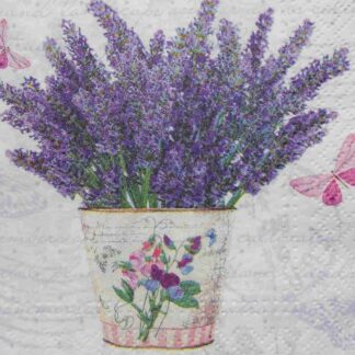 lavender decoupage napkins