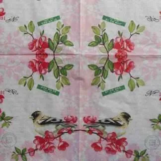 bird decoupage paper napkins