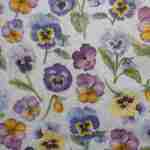 Pink purple pansy all over decoupage paper napkins
