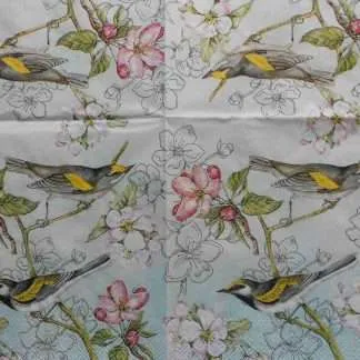 birds decoupage napkins