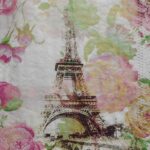 Pink flowers Paris in a mist decoupage paper napkins