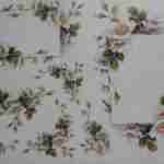 White wild roses decoupage rice paper