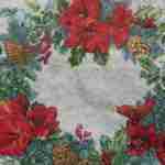 Amaryllis Christmas wreath decoupage paper napkins