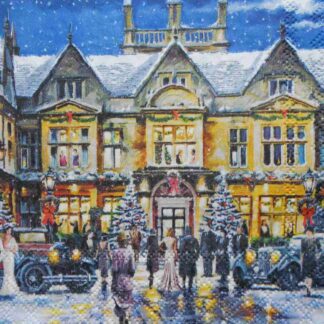 christmas party decoupage napkins