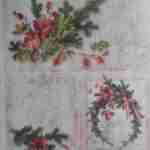 Christmas branch wreath decoupage rice paper