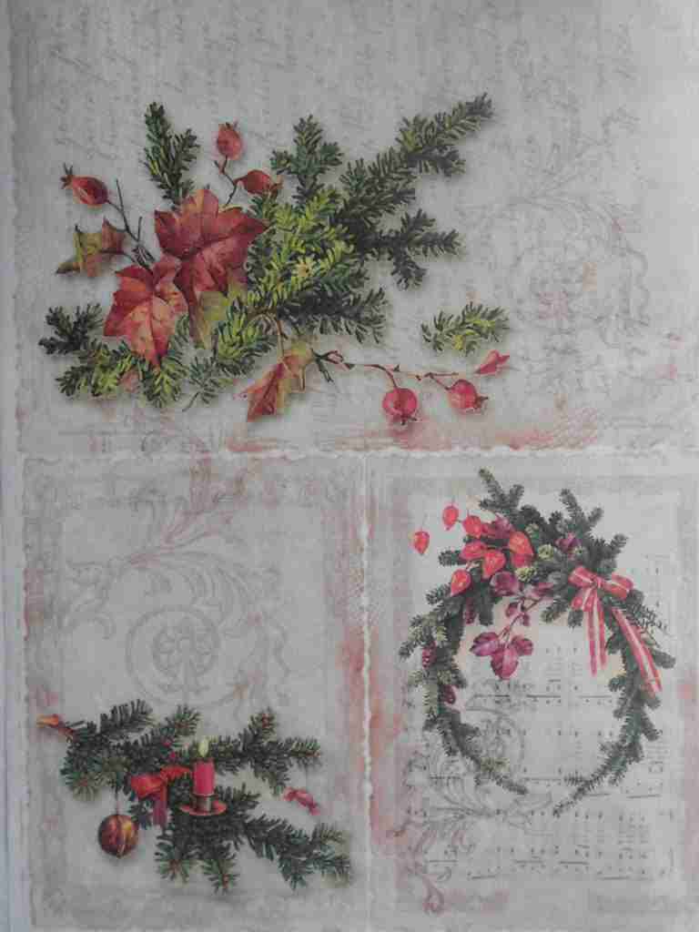 christmas decoupage paper