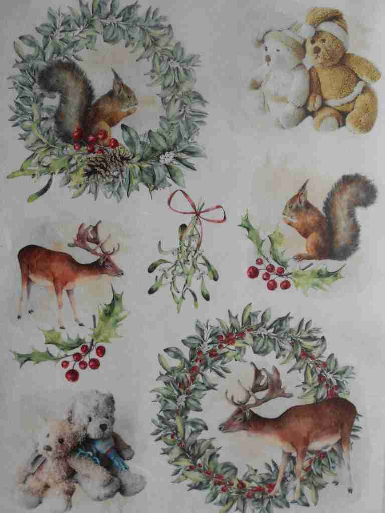 christmas decoupage paper