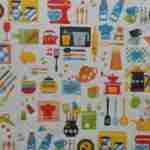 Kitchen appliances paper napkins for decoupage