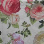 Pale pink vintage roses paper napkins for decoupage