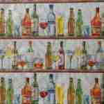 Cocktail bar decoupage paper napkins