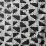 Linen black triangles decoupage paper napkins