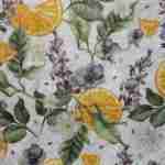Floral and orange slices decoupage paper napkins