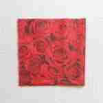 Red roses buttons decoupage paper napkins