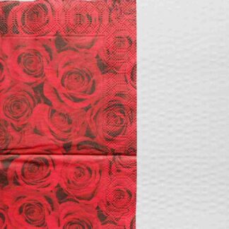 red roses buttons decoupage paper napkins