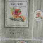 Sweets Patissier on olive green decoupage rice paper