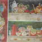 Teapots mugs jars berries decoupage rice paper