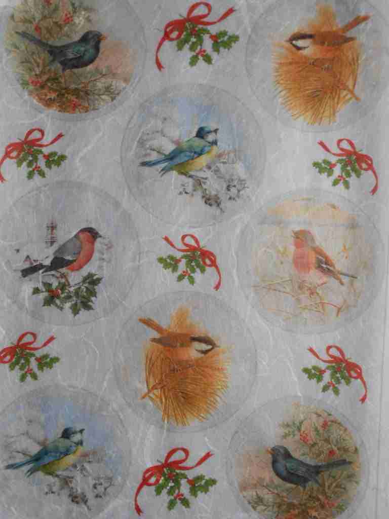 birds decoupage paper