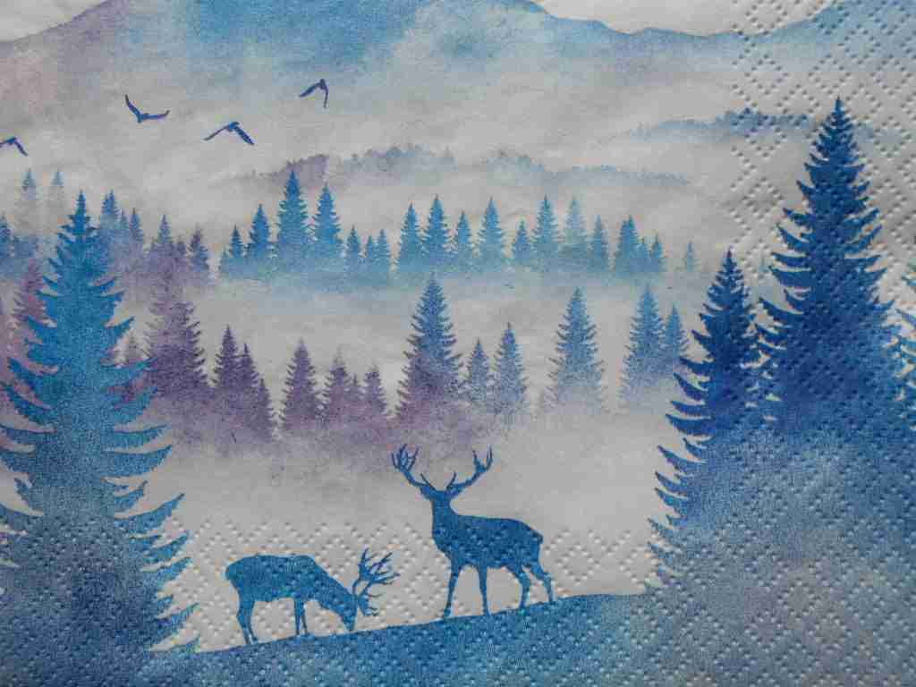 deers decoupage napkins