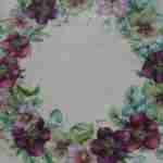 Christmas rose wreath decoupage paper napkins