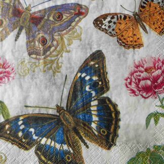 butterfly decoupage paper napkin