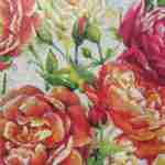 Apricot cream roses decoupage paper napkins