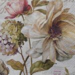 Vintage flower bouquet decoupage paper napkins