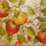 Fall apples decoupage paper napkins