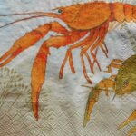 Two lobsters decoupage paper napkins