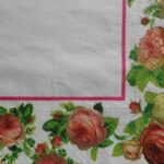 Edge of roses decoupage paper napkins