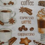 Coffee espresso latte decoupage paper napkins
