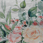 Pink rose garden decoupage napkins